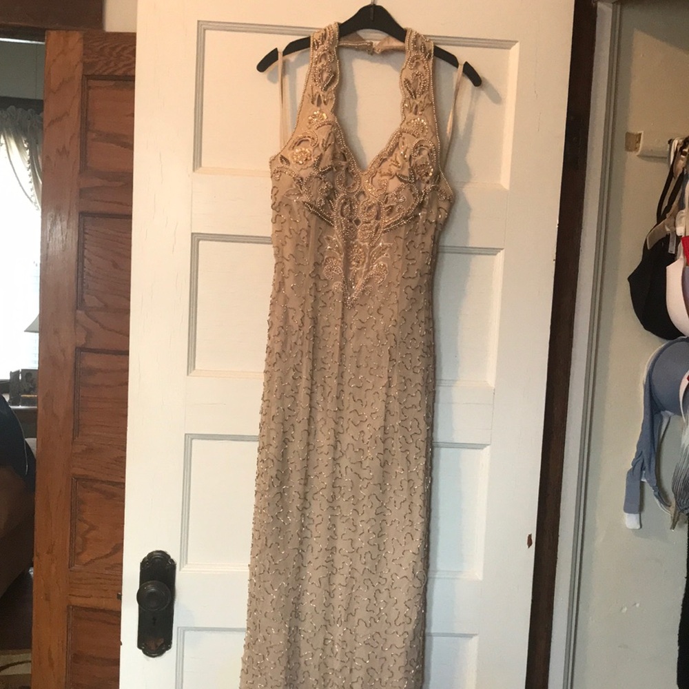 Beaded prom gown OK